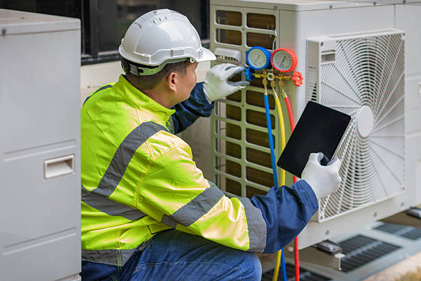Professional Hvac Maintenance technician working in Sharon, WI